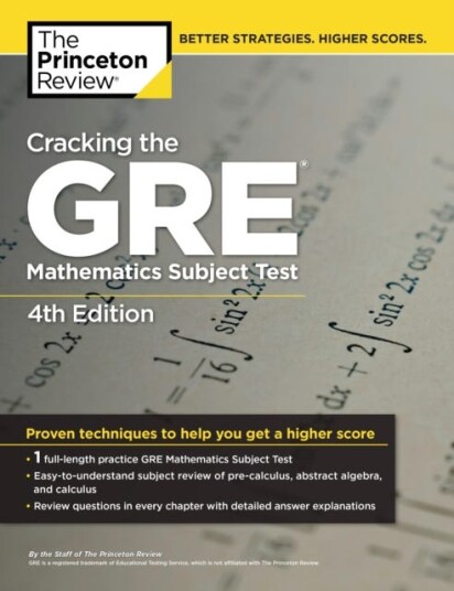 Cracking The Gre Mathematics Subject Test, 4th Edition Av The Princeton Review