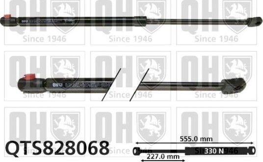 Gassfjær, motorpanser QUINTON HAZELL QTS828068