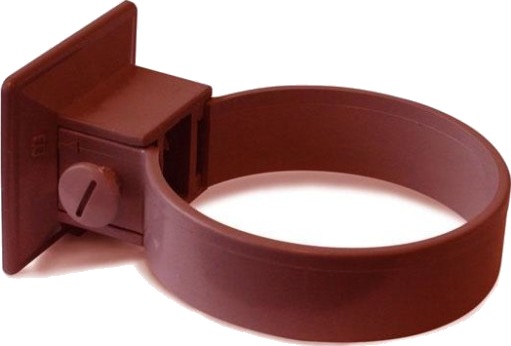 Plastmo plastrørholder 2 pakning Ø75 mm brun brown