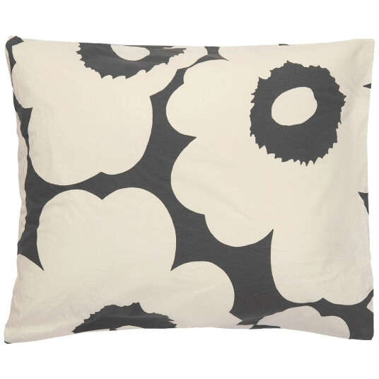 Marimekko UNIKKO PC 50X60CM Putevar 50x60 cm Off white Charcoal Marimekko UNIKKO PC 50X60CM Putevar 50x60 cm Off white Charcoal
