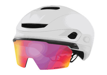 Oakley Aro7 Prizm Road 24 sykkelhjelm unisex Hvit M 54-58