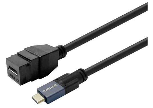 VIVOLINK USB-C male to female 1m