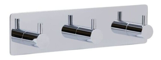 BESLAG DESIGN BASE 220 WALL HOOK POLISHED CHROME 3 HOOKS 61622-21