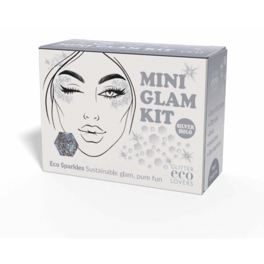 Glitter Eco Lovers Silver HOLO Mini Glam Kit