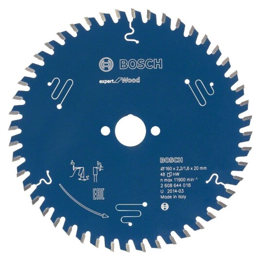 Bosch 216 mm Sirkelsagblad Expert for Tre med 48 Tenner Bosch 216 mm Sirkelsagblad Expert for Tre med 48 Tenner