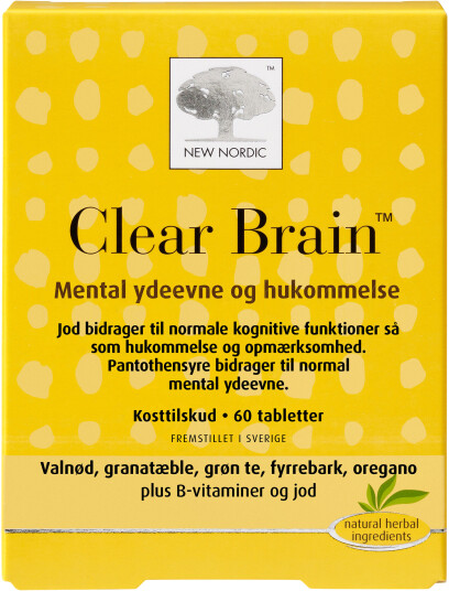 New Nordic Clear Brain 60 Tabletter