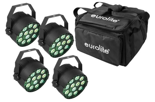 EuroLite Set 4x Led Party Tcl Spot & Soft-Bag