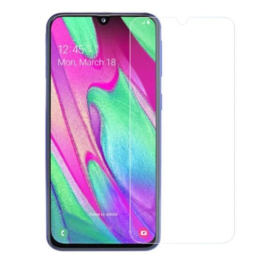 INCOVER Samsung Galaxy A40 Beskyttelsesglass - Case Friendly - Skjermbeskytter - Gjennomsiktig