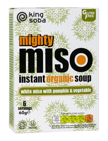 Clearspring Instant Miso Suppe Gresskar & Grønnsaker Ø 60g Clearspring Instant Miso Suppe Gresskar & Grønnsaker Ø 60g