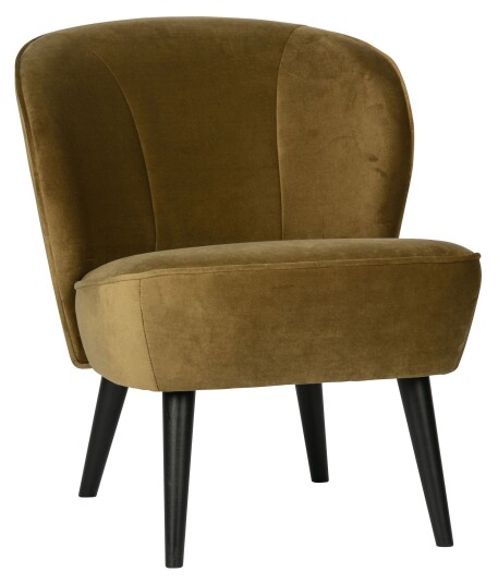 Woood Sara Loungestol - Army Velour Unoliving