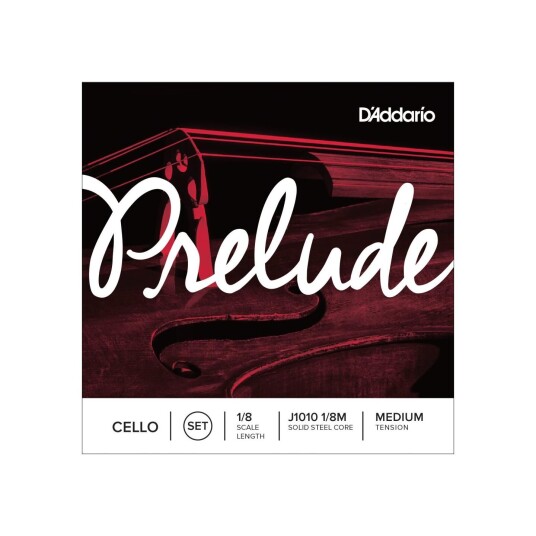 D'Addario J1010 1/8m Cello Strings Prelude Set 1/8 Medium Tension D'Addario J1010 1/8m Cello Strings Prelude Set 1/8 Medium Tension