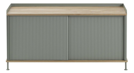 Muuto Enfold sidebord, lavt eik, gr?nn