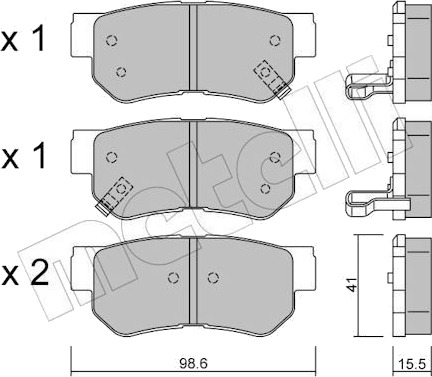 METELLI 22 0365 0 Bremseklosser