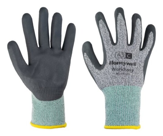 Honeywell We23 5313G 6/Xs Beskyttende Votter Grå Xs Workeasy Slitebestandig Oljebestandig Punktering Motstandsdyktig Fiberglass Nitrilskum Polyurethan
