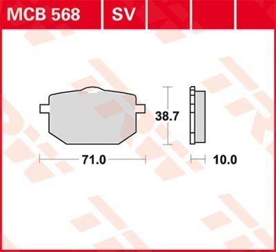 Bremseklosser TRW MCB568