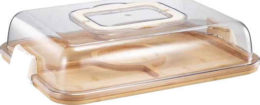 Modern House   Daily Use serveringsfat med lokk 39x29 cm bambus