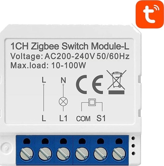 SmartWise UNI WiFi RF Smart Lysbryter (1 Knapp) Hvit