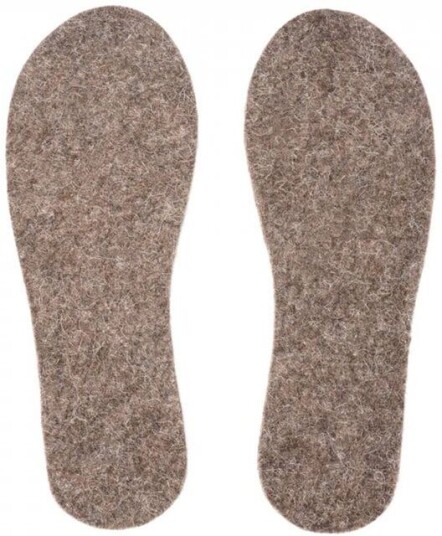 Tova Wool Soles Precut Eco - Natural Brown Brun 43