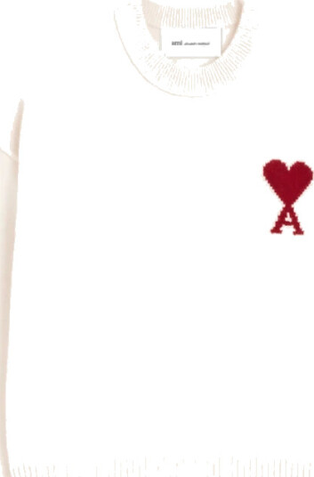 Ami Paris Dame Strikkevarer Hvit L,