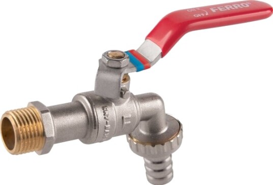 Ferro Kuleventil For Tappevann Med Metalltilkobling, 3/8", F-Comfort (W)
