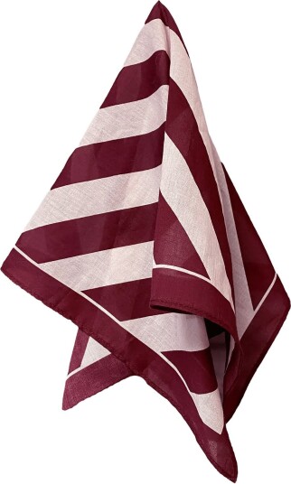 Fliink Kota Scarf - SMOKE ROSE/BURGUNDY STRIPE - One Size