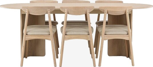Venture Home Bord Tyresö med stol Ven Hvit Venture Home Bord Tyresö med stol Ven Hvit