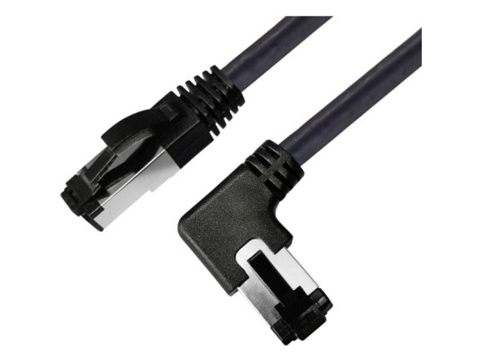 Bkl Electronic 144037 Rj45 Netværkskabel Patchkabel Cat 8.1 S/Ftp 2 M Sort Halogenfri 1 Stk