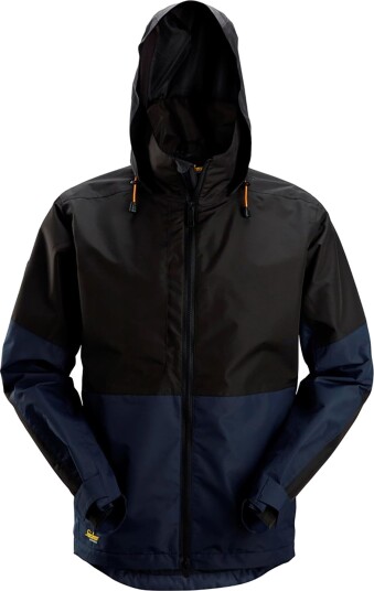 Snickers Workwear AllroundWork Vanntett Skalljakke Marineblå/Svart - Arbeidsjakke for Utendørs Bruk