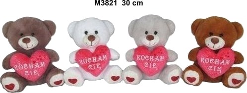 Teddy Bjørn Med Hjerte 30 Cm Mix Teddy Bjørn Med Hjerte 30 Cm Mix