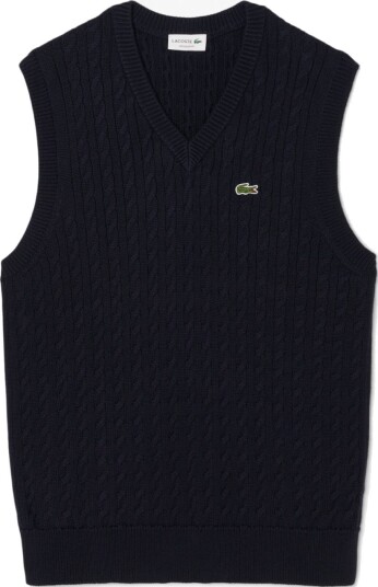 Lacoste Classic Blå Grønn Golfgenser herre Navy/Green (802) XX Large