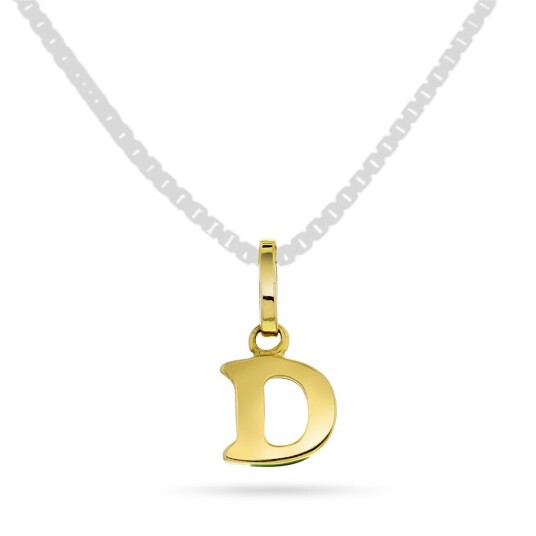 Pan Jewelry, Anheng i 585 gult gull bokstav D Pan Jewelry, Anheng i 585 gult gull bokstav D