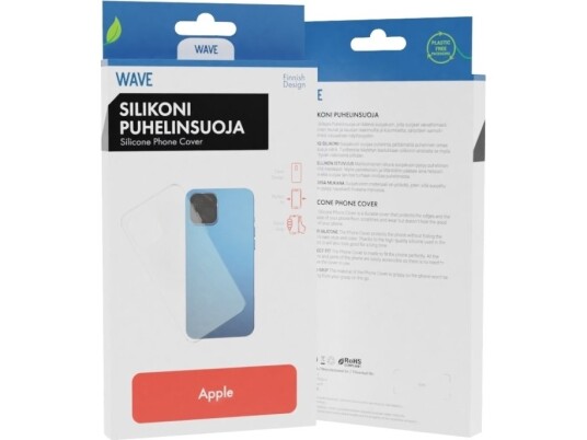 Wave Mobildeksel iPhone 14 Pro Transparent Silikondeksel Wave Mobildeksel iPhone 14 Pro Transparent Silikondeksel