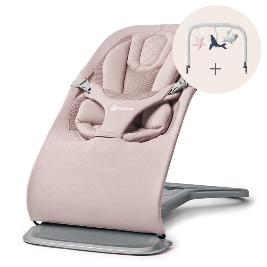 Ergobaby Evolve 3 i 1 Babysitter Rosa Med Lekbåge Ljusgrå Ergobaby Evolve 3 i 1 Babysitter Rosa Med Lekbåge Ljusgrå