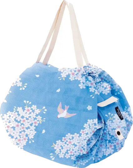 Shupatto - Medium Foldable Shopping Bag - Hana ni Tori Shupatto - Medium Foldable Shopping Bag - Hana ni Tori