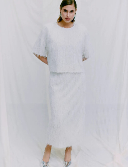 Copenhagen Muse Cmfallon-Skirt - White - XL