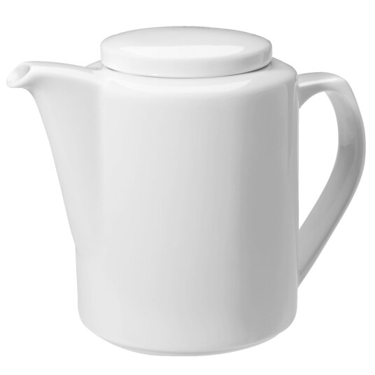 VEGA Kaffekanne Base med lokk; 65cl, 10x16 cm (ØxH); Hvit; Rund; 4 Stykk / Forpakning