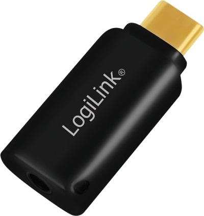 Logilink USB-C til 3,5 mm Lydadapter med DAC - Sort