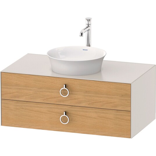Duravit White Tulip Servantskap 2 skuf. 100x55x40,8 cm Eik/Nordisk Hvit Matt
