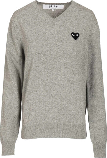 Comme des Garçons Play Herre Strikkevarer Grå L,
