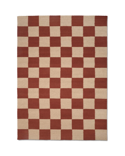 Square teppe terrakotta