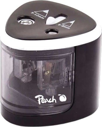 Peach Po102, Elektrisk Blyantspisser, Sort, Hvit, 1,2 Cm, 6 Mm, Batteri, Aa Peach Po102, Elektrisk Blyantspisser, Sort, Hvit, 1,2 Cm, 6 Mm, Batteri, Aa