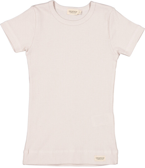 MarMar T Skjorte Plain Tee SS Modal Powder Chalk (128 / 8 år)