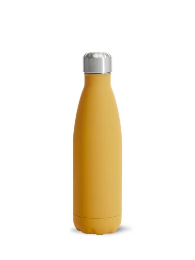 Sagaform To Go stålflaske 0,5 liter Gul Sagaform To Go stålflaske 0,5 liter Gul