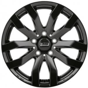 CMS C22 Gloss Black 6.5x16 5/112 ET52 B66.5 CMS C22 Gloss Black 6.5x16 5/112 ET52 B66.5