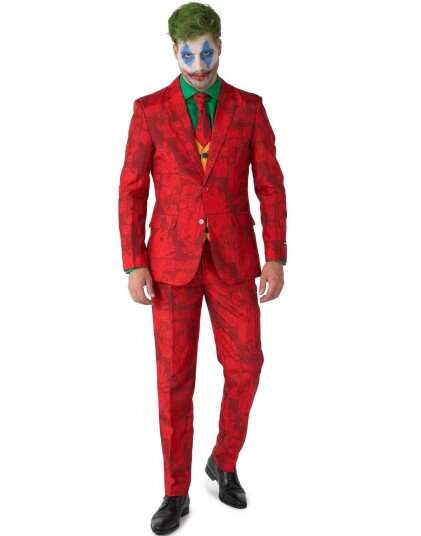 OppoSuits Suitmeister Scarlet Joker Karnevalskostyme  Large