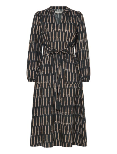 Lollys Laundry Parisll Midi Dress Ls   Black   S