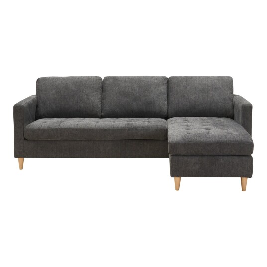 Firenze sjeselongsofa mørkegrå.