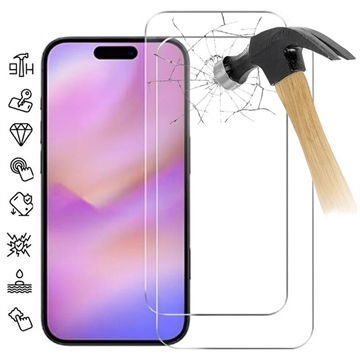 iPhone 17 Pro Max Beskyttelsesglass   9H   Case Friendly   2 Stk.   Gjennomsiktig
