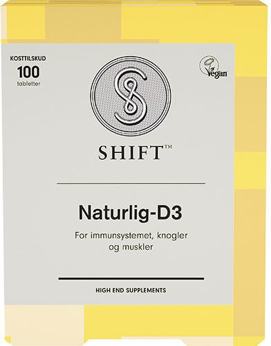 SHIFT Naturlig D3 - 100 Tabletter SHIFT Naturlig D3 - 100 Tabletter