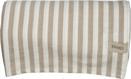 ERNST Ernst bordduk stripete 145x300 cm Beige hvit
